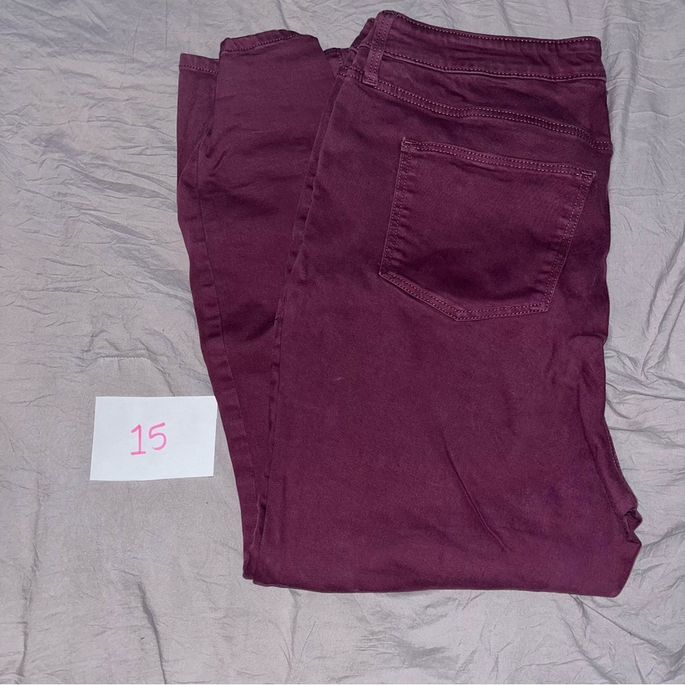 Size 16 Mauve-ish purple Ava and Viv Jeans.